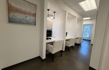 Reception area inside Dunwoody Dental Health dental office