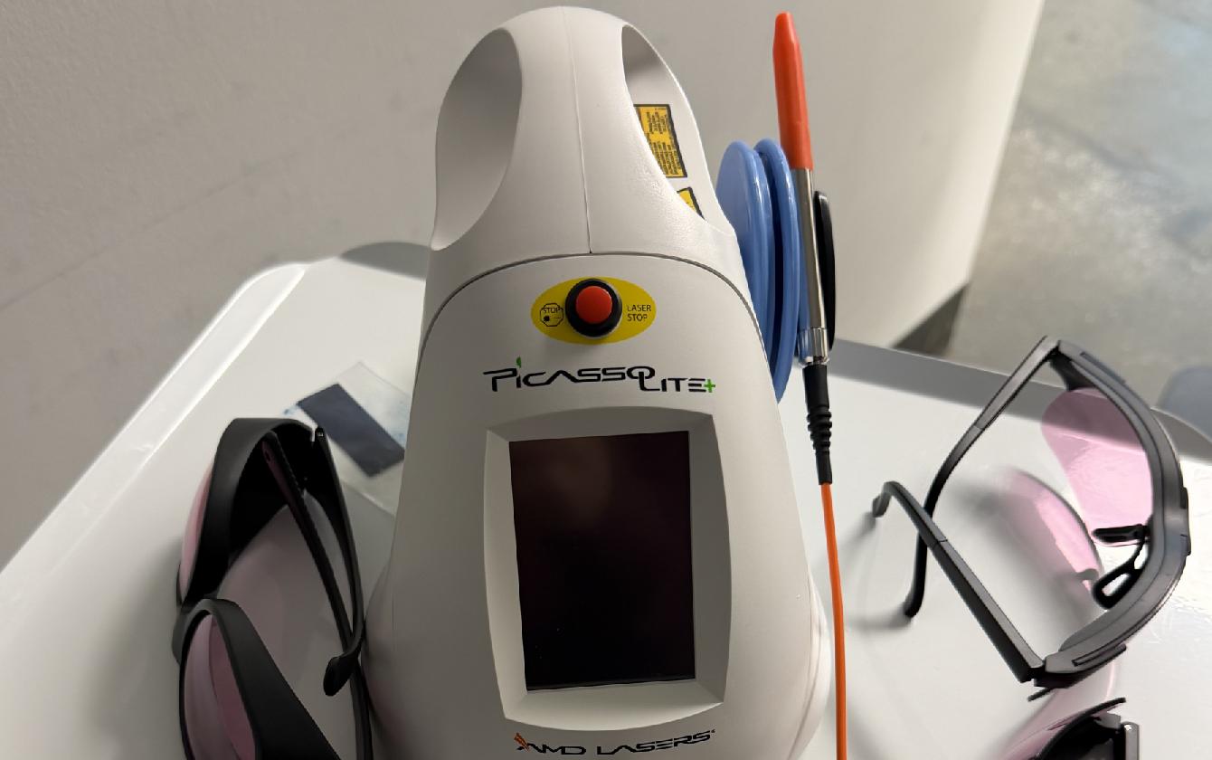 Dental laser device used for advanced soft tissue treatments at Dunwoody Dental Health dental office