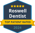 Verified patient badge for Roswell dentist recognition 2024