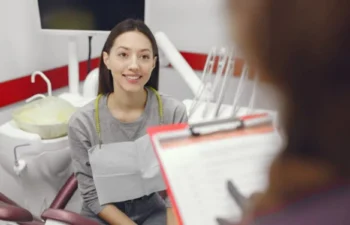Patient learning about Dental Membership Plans options